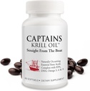Captains Pure Antarctic Krill Oil TinyGels | 1-Bottle, 60 Capsules