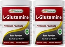Best Naturals L-Glutamine Pure Powder 1 LB (1 LB (Pack of 2))