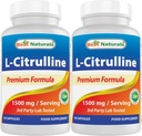 Best Naturals L-Citrulline Capsules - 1500mg/Serving - Non-GMO - Gluten Free - 90 Capsules (90 Count (Pack of 2))
