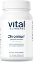 Vital Nutrients Chromium Polynicotinate 200mcg | Chromium Supplements for Healthy Fat and Carbohydrate Metabolism | Cholesterol Maintenance Supplement | Gluten, Dairy, Soy Free | Non-GMO | 90 Capsules