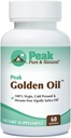 Peak Pure & Natural, Peak Golden Oil Cold Pressed Organic Black Seed Oil Supplement - Black Seed Oil for Digestive Health, Skin Nutrition, Joint Comfort - 60 Capsules