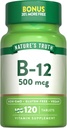 Nature's Truth B12 Vitamin | 500 mcg | 120 Tablets | Vegan, Non-GMO & Gluten Free Supplement