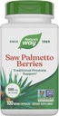 Nature's Way Saw Palmetto Berries, Traditional Prostate Support*, 585 mg per serving, Non-GMO Project Verified, Vegan, 100 Capsules (Packaging May Vary)