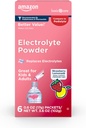 Amazon Basic Care Electrolyte Powder Packets, Strawberry Lemonade, 6 Count (Pack of 1)
