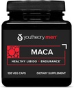 Youtheory Men's Maca - Vegan Maca Supplement for Men - Supports Energy, Stamina & Endurance* - Dairy, Soy & Gluten Free - 120 Vegetable Capsules