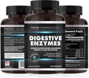Digestive Enzymes and Priobiotics Blend - 60 Ct Protease, Lipase, Lactase, Galactosidase, Acidophilus, Casei, Plantarum