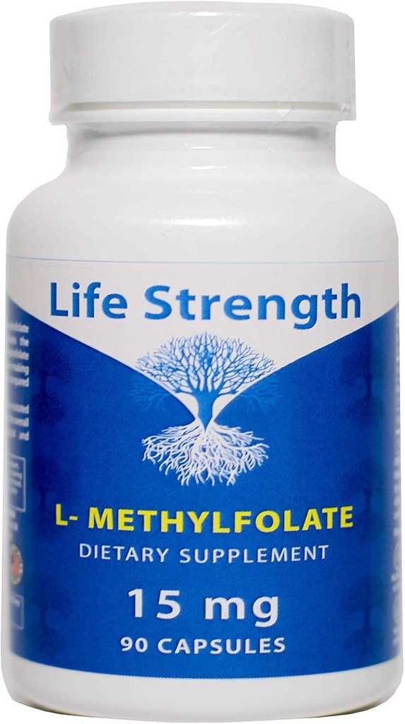 L-Methylfolate 15 MG, Optimized & Highly Bioactive Methyl Folate, 5-MTHF Supplement for Mood and Immune Support, Natural Diet Supplement for Energy, Non-GMO & Gluten-Free, 90 Capsules
