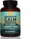 Natural Rhythm Digestive Calm Probiotic (Plus L-Glutamine) 25 Billion CFU and 13 Strains. - Natural Support for Better Digestion - for Bloating & Constipation + Gas Relief & Leaky Gut - 60 Capsules.