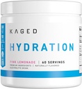 Kaged Electrolyte Hydration Powder Hydracharge Pink Lemonade Sports Drink for Men and Women Pre, Post, Intra Workout Supplement 60 Servings