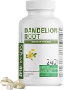 Bronson Dandelion Root High Potency Supplement, Supports Overall Good Health & Well-Being, Traditional Diuretic Herb - Non-GMO, 240 Vegetarian Capsules