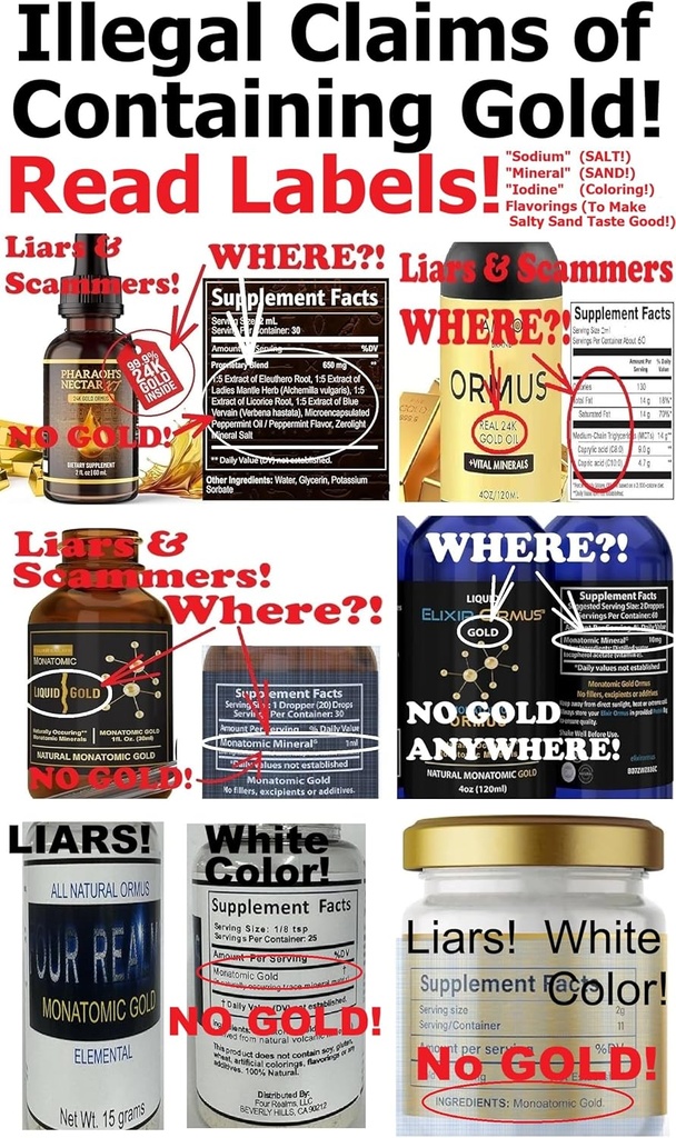 EnerGold® Monoatomic Gold/ORMUS: World's ONLY Pure-G O L D! Deflect Radiation, EMFs, & Low-Energy Frequencies; Repair DNA, Pineal Gland, & All Tissues of The Body; Energize Your Aura & Chakras,...