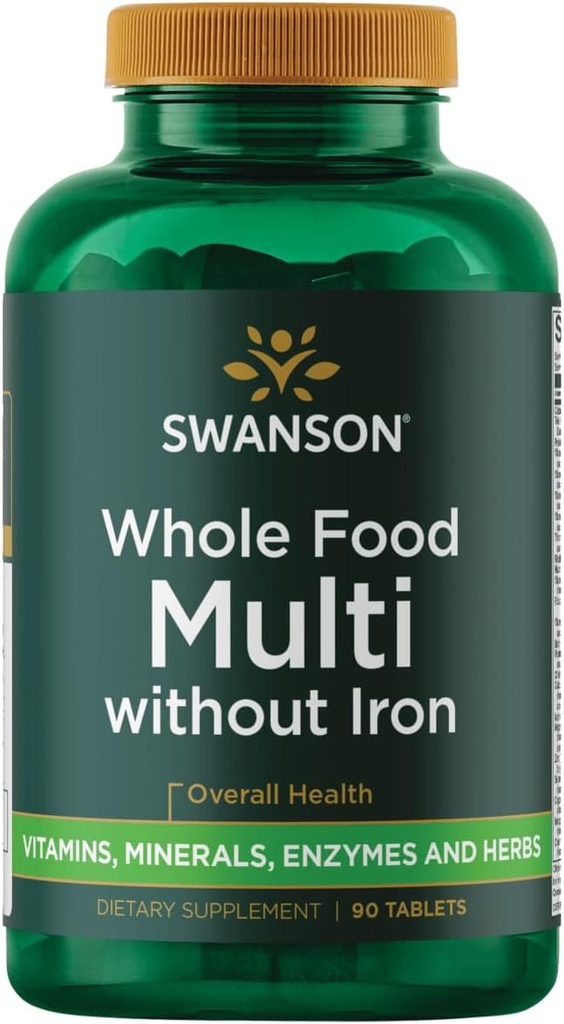 Swanson ULT Whole Food Multi WO/Iron 90 TABS