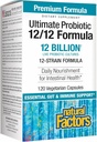 Natural Factors Ultimate Probiotic 12/12 Formula - Digestive Health Support Supplement with Probiotics - Immunity & Gut Health Support Supplement - 120 Vegetarian Capsules (120 Servings)
