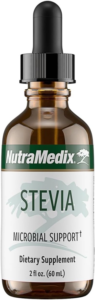 NutraMedix Sweet Leaf Stevia Liquid Drops - Sugar Free Sweetener from Pure Stevia Leaf Extract for Microbial Support - Low Carb, No Added Sugar (2 oz / 60 ml)