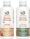 MaryRuth Organics Cordyceps Liposomal (Maple Spice) & Reishi Mushroom (Candied Pecan) | Clean Label Project Verified® | Vitamins for Immunity, Skin, & Overall Health | Vegan, Non-GMO, Gluten-Free
