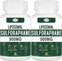 900MG Liposomal Sulforaphane Supplement Broccoli Extract, Liver Supplement for Antioxidant, Digestion, Cellular Health 120 Capsules
