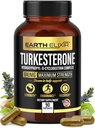 Earth Elixir Turkesterone 840 mg (90 Capsules) – Made in USA - 3rd Party Tested - 100% Pure Turkesterone Supplement for Men & Women - Ajuga Turkestanica Extract - Increase Natural Energy & Strength