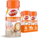 BOOST Pre-Meal Hunger Support Nutritional Drink, Promotes Natural GLP-1 Response to a Meal, 10g Whey Protein, 45 Calorie, Ready-to-Drink & Fat-Free, Mocha Flavor, 4.2 FL OZ (125mL) Bottle (4 Pack)