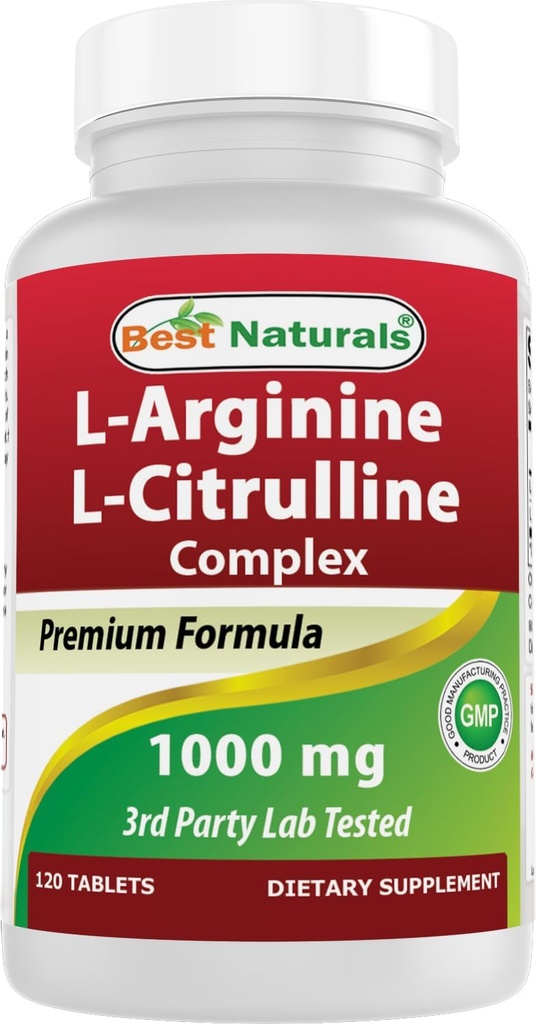 Best Naturals Arginine Citruline Complex 1000 Mg 120 Tablets