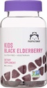 Amazon Brand - Mama Bear, Vegetarian Kids Black Elderberry Gummies 300 mg with Vitamins C, D, E and Zinc - Immune System Support - 60 Gummies (1 to 2 Month Supply), Non-GMO, Gluten Free