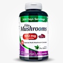 Lab - Mushrooms Complex - 200 Softgels-18 Species-Ultra high Absorption-Includes- lions mane - cordyceps -Zhu Ling, Maitake, Chaga - Turkey Tail & Others. Comprehensive Brain &- mushroom supplement .