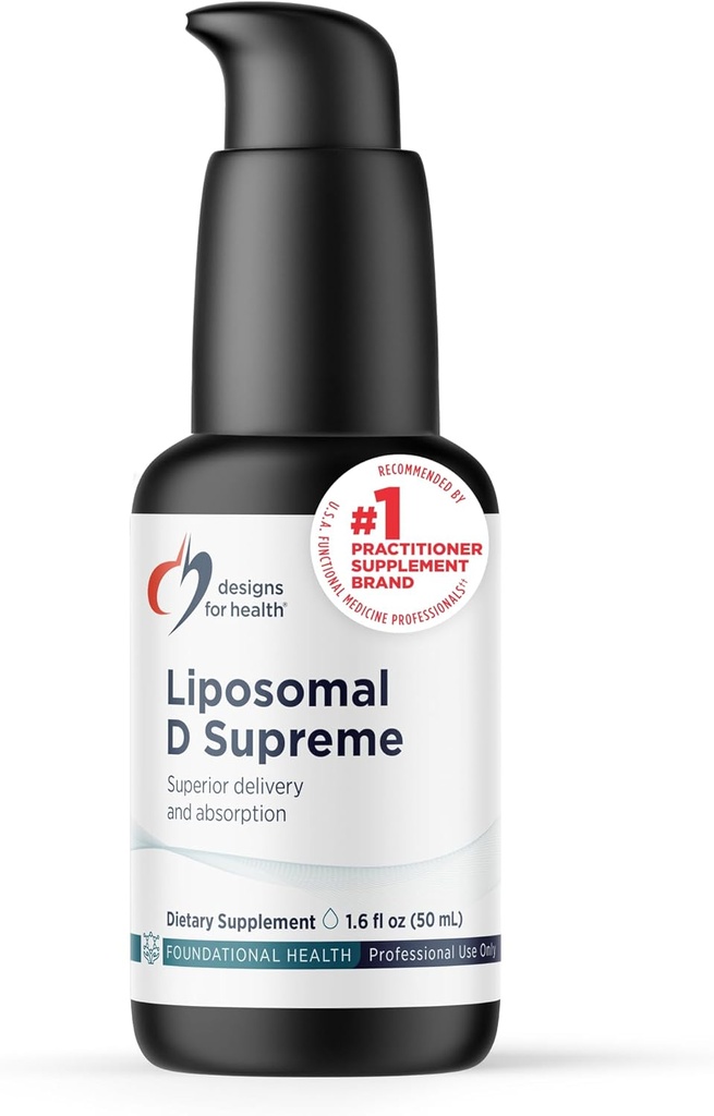Designs for Health Liposomal B Supreme - Liquid B Vitamin Complex with Superior Absorption - Folate, Vitamin B12, B6, Biotin, TMG + More - Oral Delivery Pump with Citrus Flavor (50 Servings / 1.7oz)