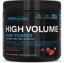 PEScience High Volume Stim-Free Pre Workout, Nitric Oxide Booster with L Citrulline & L Arginine Nitrate, Non-Stim Preworkout for Men and Women, 36 Scoops, Melon Berry Twist