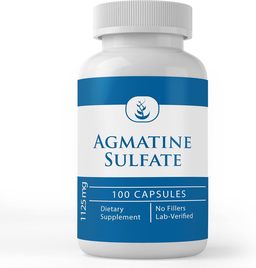PURE ORIGINAL INGREDIENTS Agmatine Sulfate, (100 Capsules) Always Pure, No Additives Or Fillers, Lab Verified