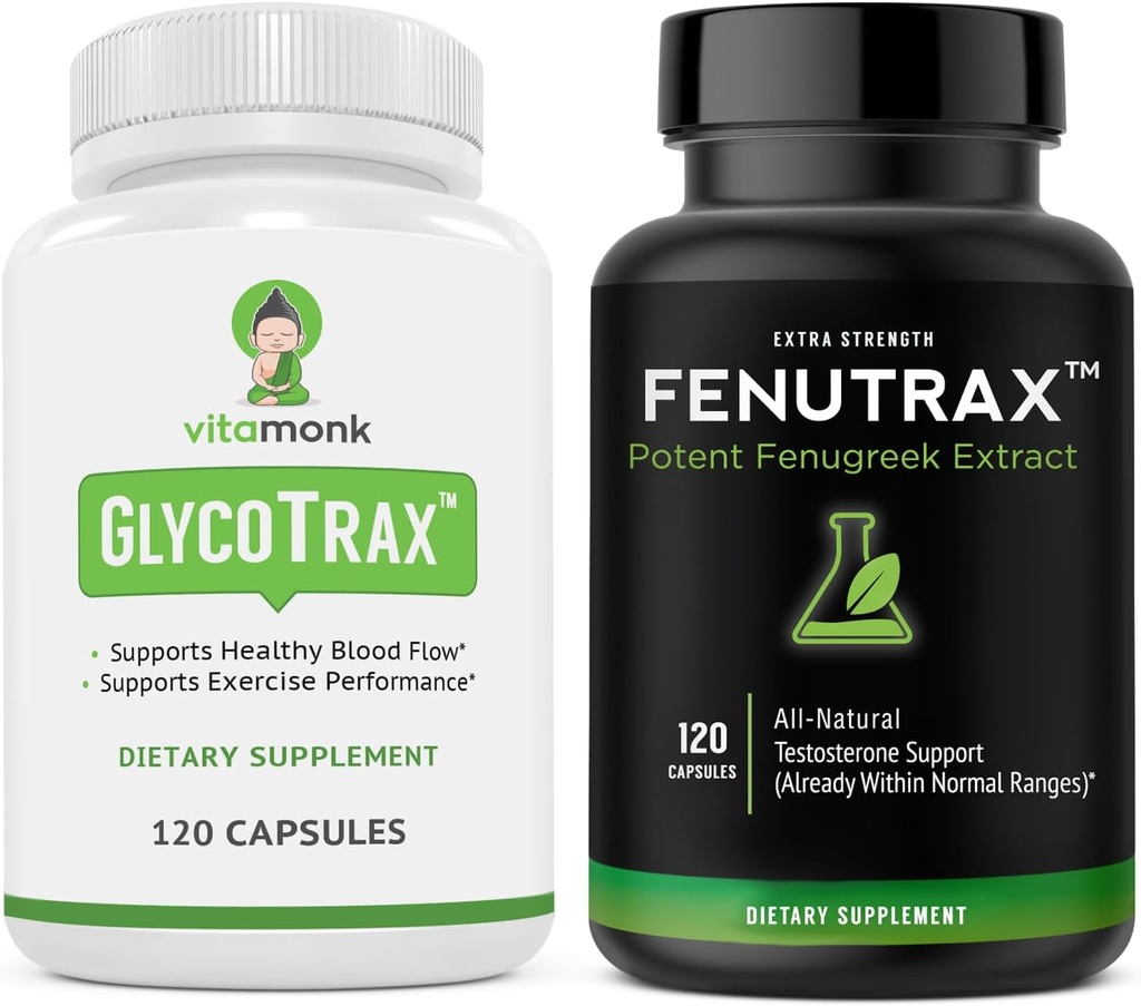 VitaMonk Fenugreek Seed Extract & GPLC - Supports Circulation and Healthy Testosterone Levels