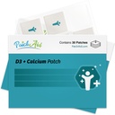 PatchAid D3/Calcium Topical Patch | Supports Bone Strength & Calcium | 8 Hour Wear for Better Absorption | 30 Day Supply