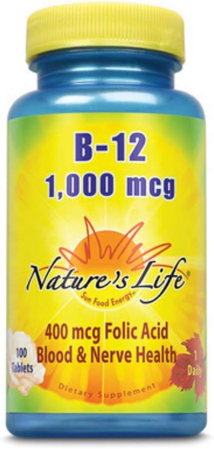 Nature's Life Vitamin B-12, 1,000 mcg | 100 ct
