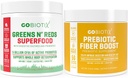 GOBIOTIX Bundle Prebiotic Fiber Supplement + Super Greens Powder N' Super Reds Powder