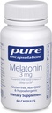 Pure Encapsulations Melatonin 3 mg - Antioxidant Supplement to Support Natural Sleeping & Relief of Occasional Sleeplessness - for Natural Sleep Support* - 60 Capsules