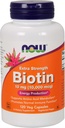 NOW Foods Biotin 10 mg Extra Strength 120 Vcaps