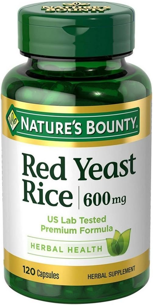 Nature's Bounty Red Yeast Rice 600mg 120 Capsules (Pack of 2)