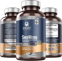 Smart Nutra Labs Organic Sea Moss 3200MG Per Serving- 180 Vegan Capsules- Irish Sea Moss, Bladderwrack and Burdock Root- Premium Quality Supplement for Immune Support and Overall Health