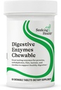 Seeking Health Digestive Enzymes Chewable, Vegan and Vegetarian Enzymatic Supplement to Support Healthy Digestion and Digestive Comfort with Amylase, Protease, and Lipase (60 Tablets)