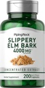 Piping Rock Slippery Elm Bark Capsules | 4000mg | 200 Pills | Herb Supplement for Women and Men | Non-GMO, Gluten Free