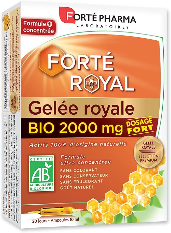 Forté Pharma Organic Royal Jelly 2000mg 20 Phials