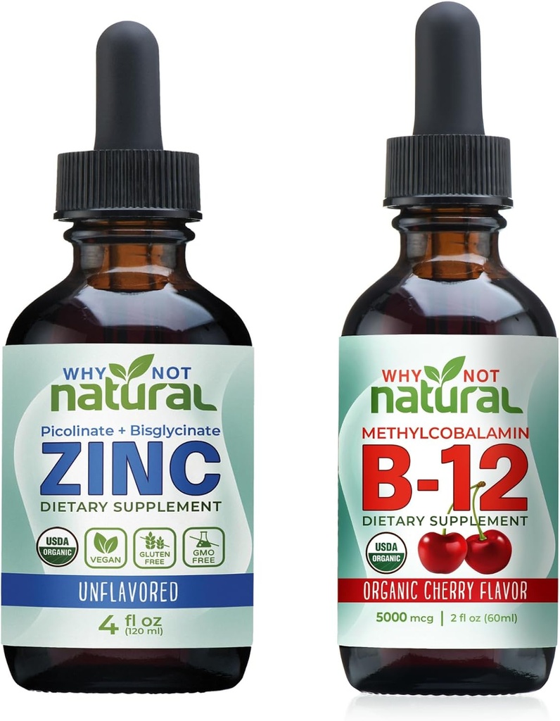 Organic Liquid Zinc and Vitamin B12