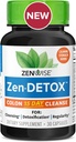 Zenwise Health 15-Day Colon Detox Cleanse for Digestive Health - Gut Detox Pills for Digestion & Bloating Relief - Herbal Blend with Psyllium Husk, Senna Leaf, Bromelain, ACV & Probiotics - 30 Count