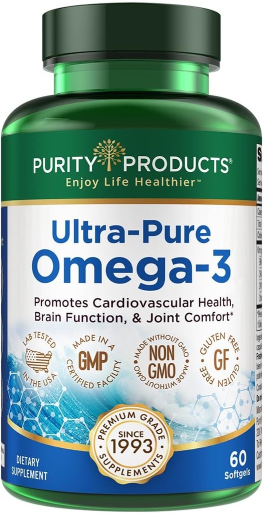 Purity Products - Ultra Pure Omega 3 ,60 softgels