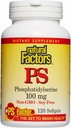 Natural Factors, Phosphatidylserine, Support for Memory, Concentration and Brain Functions, Soy and Gluten Free, 120 Softgels