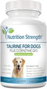 Taurine for Dogs, Support for a Healthy Heart Function, Resist Inflammatory Diseases, with Coenzyme Q10 to Help Manage Heart Failure and DCM in Dogs, 120 Chewable Tablets
