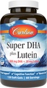 Carlson - Super DHA Plus Lutein, 1000 mg DHA + 20 mg Lutein, 120 Softgels