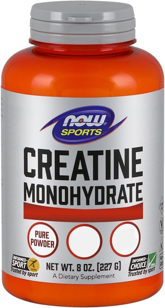 Now Foods Creatine Monohydrate Powder - 8 oz. 2 Pack