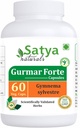 Gurmar Forte Capsules 500 mg. 60 Veg. Capsule | Gudmar (Gymnema Sylvestre) Extract Capsules for Men and women | Ayurvedic Herbal Supplement/Remedies | 10:1 Forte (1 Bottle of 60 Capsules)