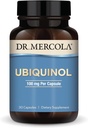 Dr. Mercola Ubiquinol - 100 mg Ubiquinol - Supports Energy Production - Antioxidant Supplement - Non-GMO, Gluten-Free & Soy-Free - 30 Capsules (30 Servings)
