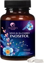 Myo-Inositol & D-Chiro Inositol 1025mg - 40:1 Ideal Ratio for Ovarian Support, Vegan Myo & D Chiro Supplement for Women's Natural Balance and Hormone Support, Vitamin B8, Non-GMO - 60 Capsules