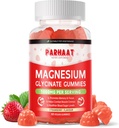 Magnesium Glycinate Gummies - Sugar Free Magnesium Potassium Supplement with Vitamin D, B6, CoQ10 for Calm Mood & Sleep Support - 60 Strawberry Chews
